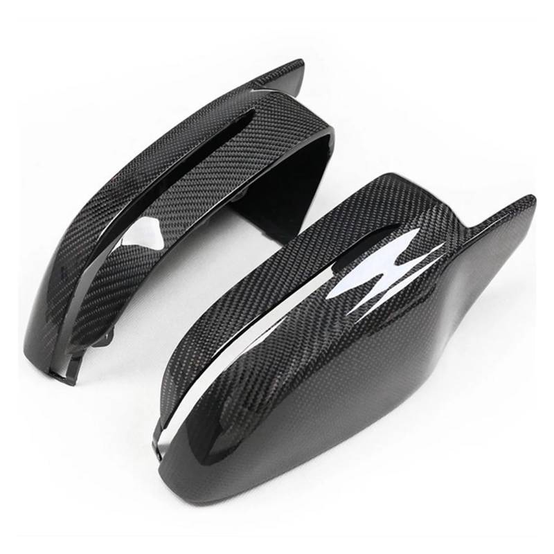Auto Spiegelkappen 2 STÜCKE Kohlefaser Auto Rückspiegel Abdeckkappe Fall Shell Clip Für M3 Für G80 Für M4 Für G82 Für G83 2021-2023 von NLEZIZ