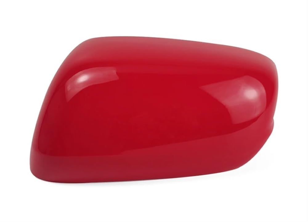 Auto Spiegelkappen Für Fit 2008-2013 Autozubehör Rückspiegelabdeckung Spiegelgehäuseschale Ohne Lampentyp(1pcs ruili red Left) von NLEZIZ