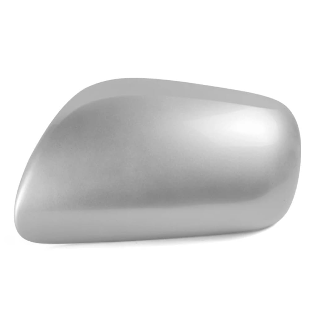 Auto Spiegelkappen Spiegelgehäuse Ohne Lampe Rückspiegelabdeckung Autozubehör Für Für Corolla 2007-2013(1pcs Silver Left) von NLEZIZ