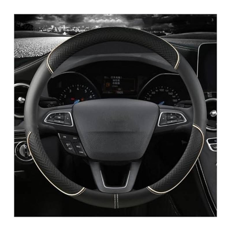 Für Fiesta Für MK7 2000-2006 2007 2008 2009 2010 2011 2012 2013 2014 2015 2016 2017 2018 2019 2020 Auto Lenkung Abdeckung Lenkradbezug(BEIGE O Shape) von NLNGNZBZTP