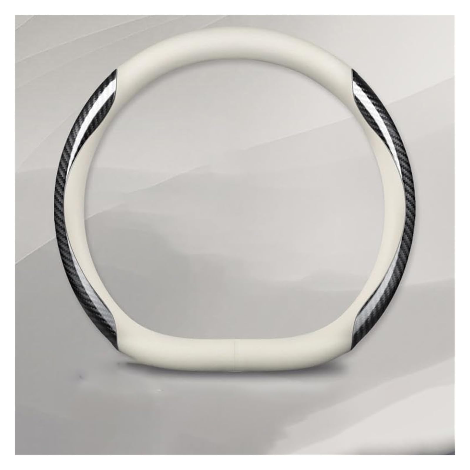 Für Ford Für Focus Mk4 2019-2022 Für ST Line Rutschfester, atmungsaktiver Lenkradschutz, Größe M 37–38 cm/14,5–15 Zoll Lenkradbezug(‎B) von NLNGNZBZTP