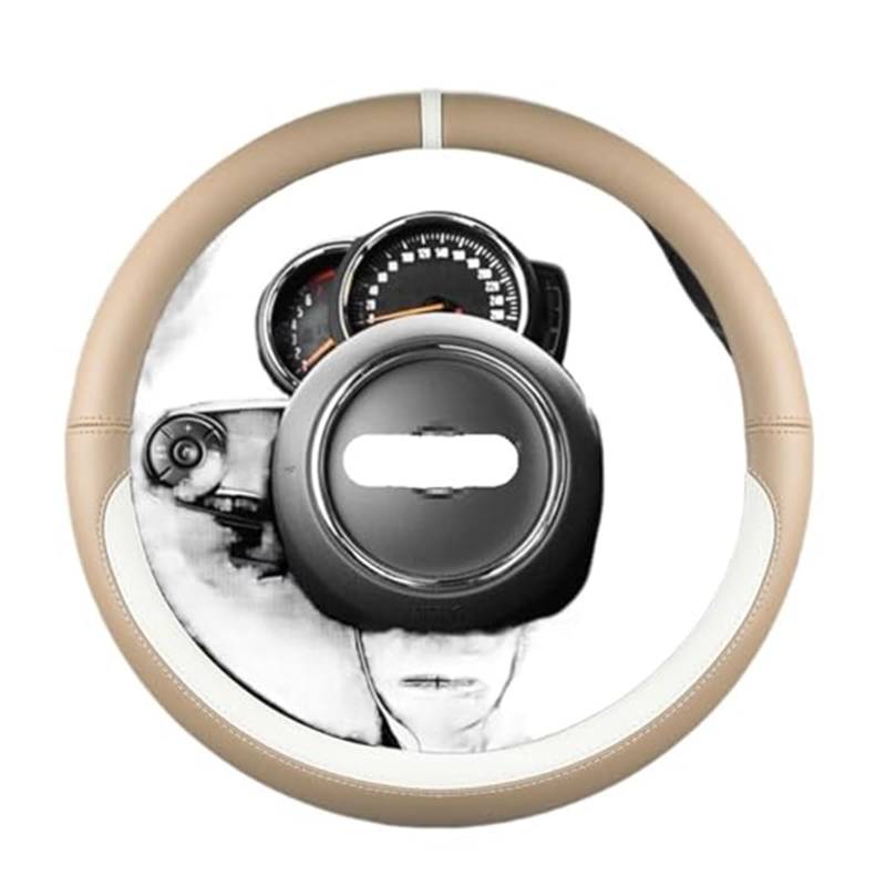 Für MINI Für Cooper S Für JCW Für EINE Für F54 F55 F56 F60 R60 R61 Auto Zubehör Auto Lenkrad Abdeckung 38 cm 15" Lenkradbezug von NLNGNZBZTP