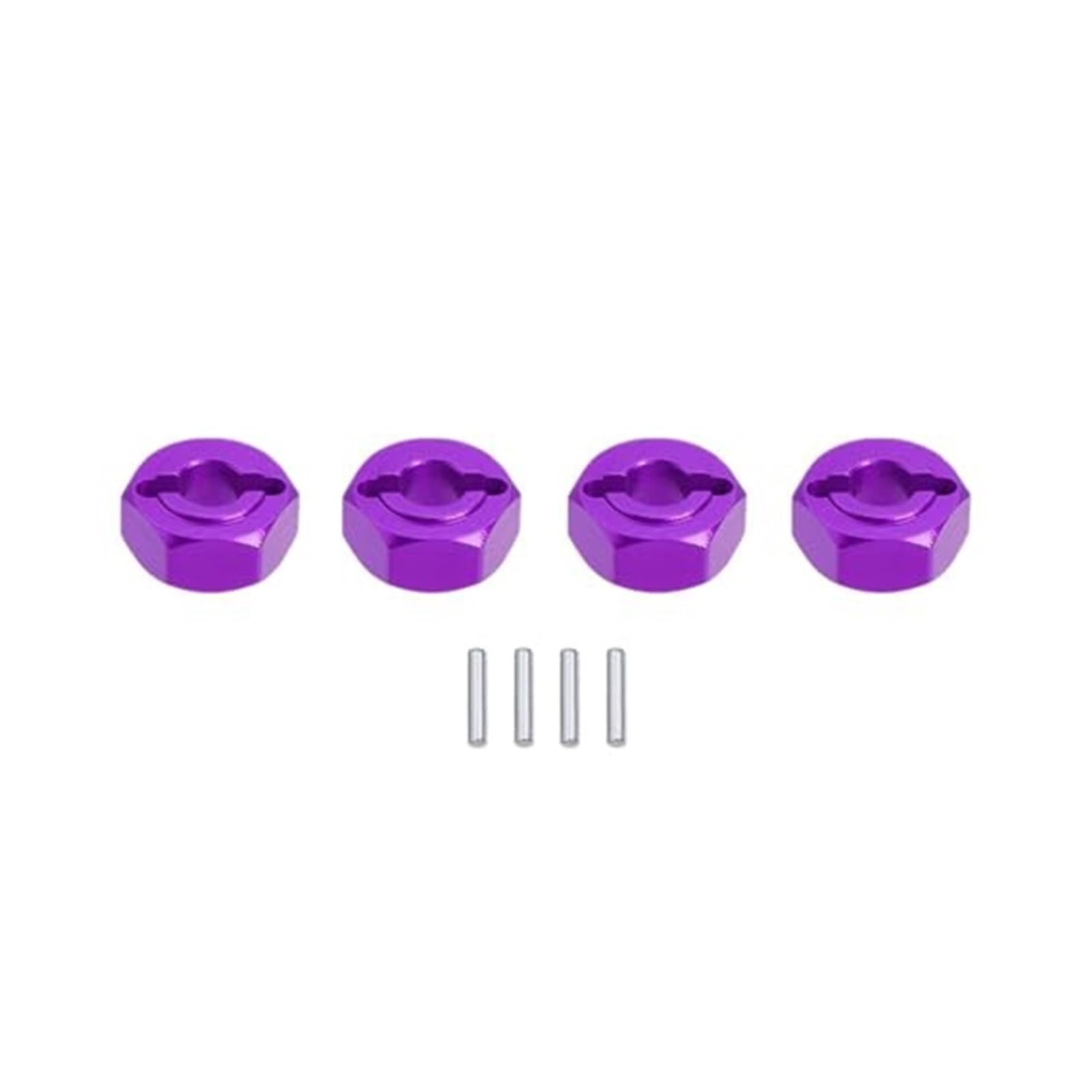 Für MJX Für Hyper Go 1 14 14209 14210 Aluminiumlegierung Sechskantrad-Verbreiterungsadapter Radadapternabe Universal Distanzscheiben(‎Purple) von NLNGNZBZTP