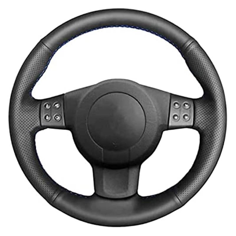Für Sitz Für Ibiza 6L Für Leon MK2 Für Leon Für Sport Für Altea Für Toledo 2005-2009 Schwarz Leder Auto Lenkrad Abdeckung Lenkradbezug von NLNGNZBZTP