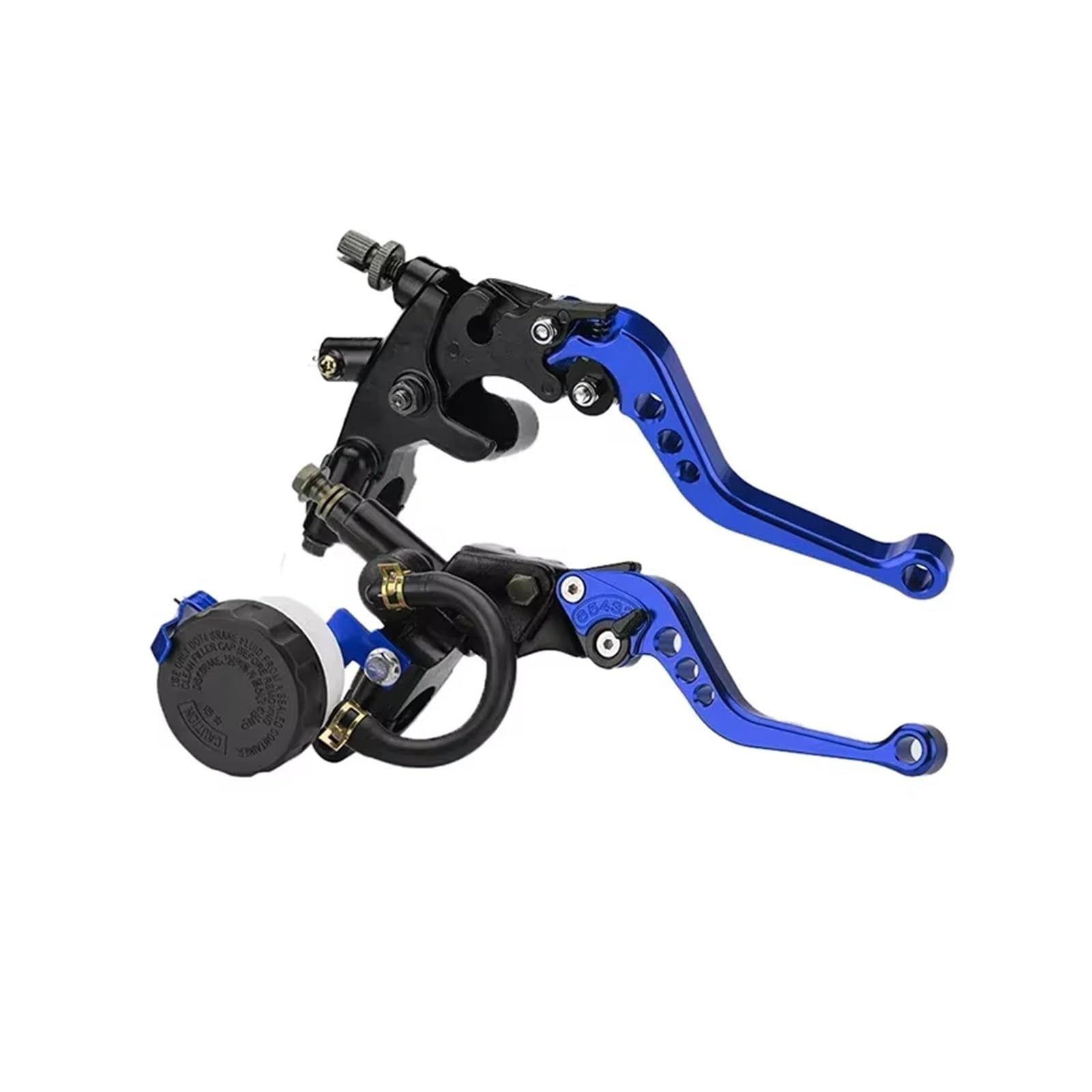 Kupplungsarmatur 7/8" 22mm Motorrad Bremskupplungspumpenhebel Hydraulischer Hauptzylinder Geeignet Für Die Meisten Motorradzubehörteile Kupplung Bremshebel(Blue) von NLNKZTZGEA