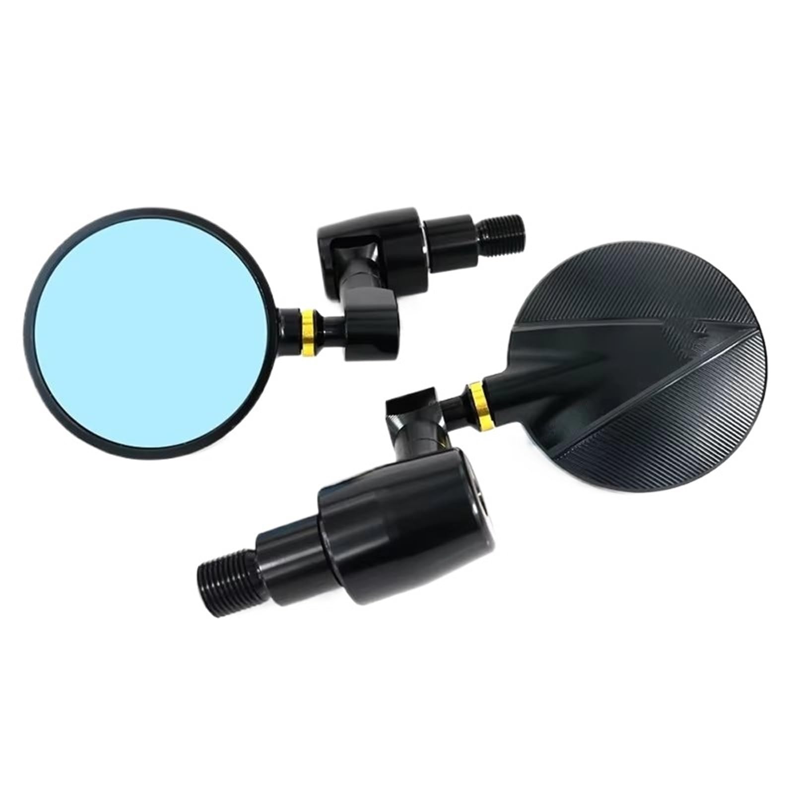 Motorrad-Rückspiegel Für YAMAHA Für XSR Für 900 Motorrad Lenker Rearview Außenspiegel Bar End Spiegel Zubehör CNC Motorcycle Rear View Mirror(Gold) von NLNKZTZGEA