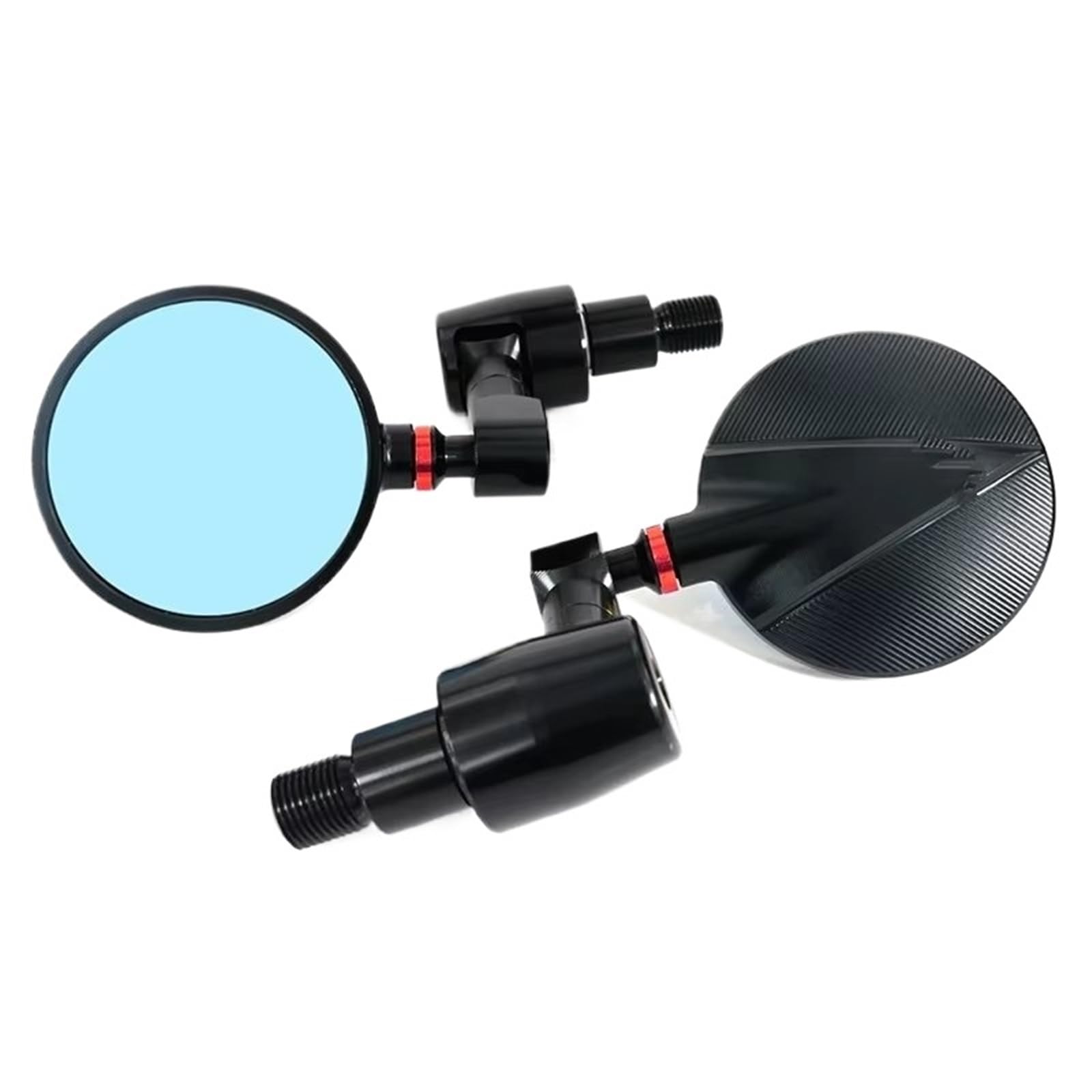 Motorrad-Rückspiegel Für YAMAHA Für XSR Für 900 Motorrad Lenker Rearview Außenspiegel Bar End Spiegel Zubehör CNC Motorcycle Rear View Mirror(Red) von NLNKZTZGEA