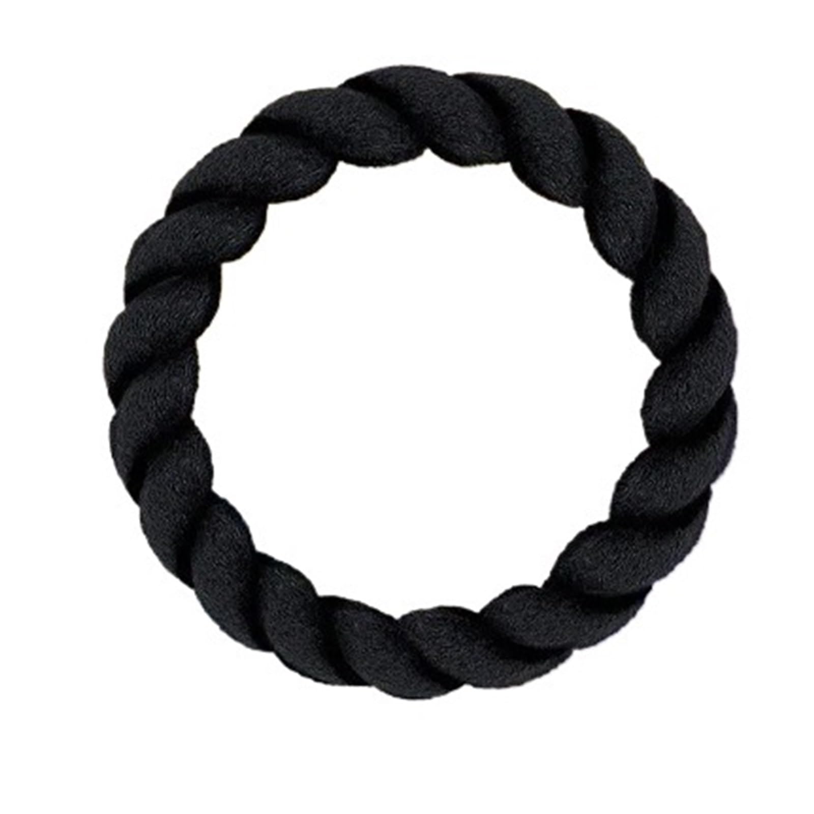 Auto Lenkradabdeckung 1PC Twisted Plüsch Lenkrad Abdeckung Winter Weibliche Cartoon Nette Kurze Plüsch Auto Universal Lenkradbezug Fürs Auto(Black) von NLNPFGHVZY