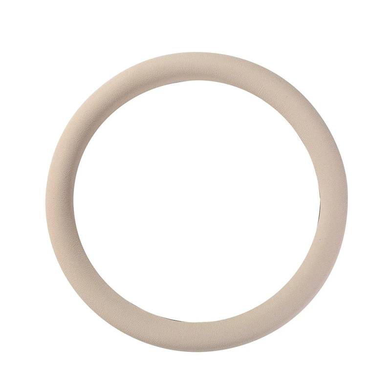 Auto Lenkradabdeckung Dünne Silikon Auto Rad Abdeckung Elastische Silica Gel Auto Lenkrad Abdeckung Rosa Braun Anti-Rutsch Lenkradbezug Fürs Auto(Beige) von NLNPFGHVZY