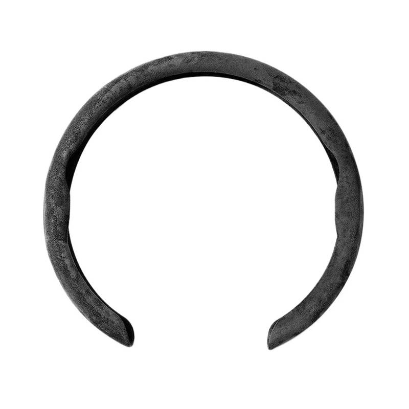 Auto Lenkradabdeckung Für A6 Für A7 Für C5 Für C6 Für Q3 Für Q5 Für Q7 Für Q8 Dünne Wildleder-Lenkradabdeckung Universal 15 Zoll 38cm Abdeckung Lenkradbezug Fürs Auto(Black-Suede) von NLNPFGHVZY