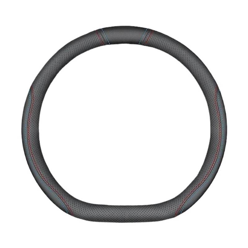 Auto Lenkradabdeckung Für BYD Atto 3 Act Seal Tang F3 E6 Yuan Song Plus EV F0 Qin Han Dolphin S6 Leder Anti-Rutsch-Auto-Wildleder-Lenkradabdeckung Lenkradbezug Fürs Auto(D 2 Black) von NLNPFGHVZY