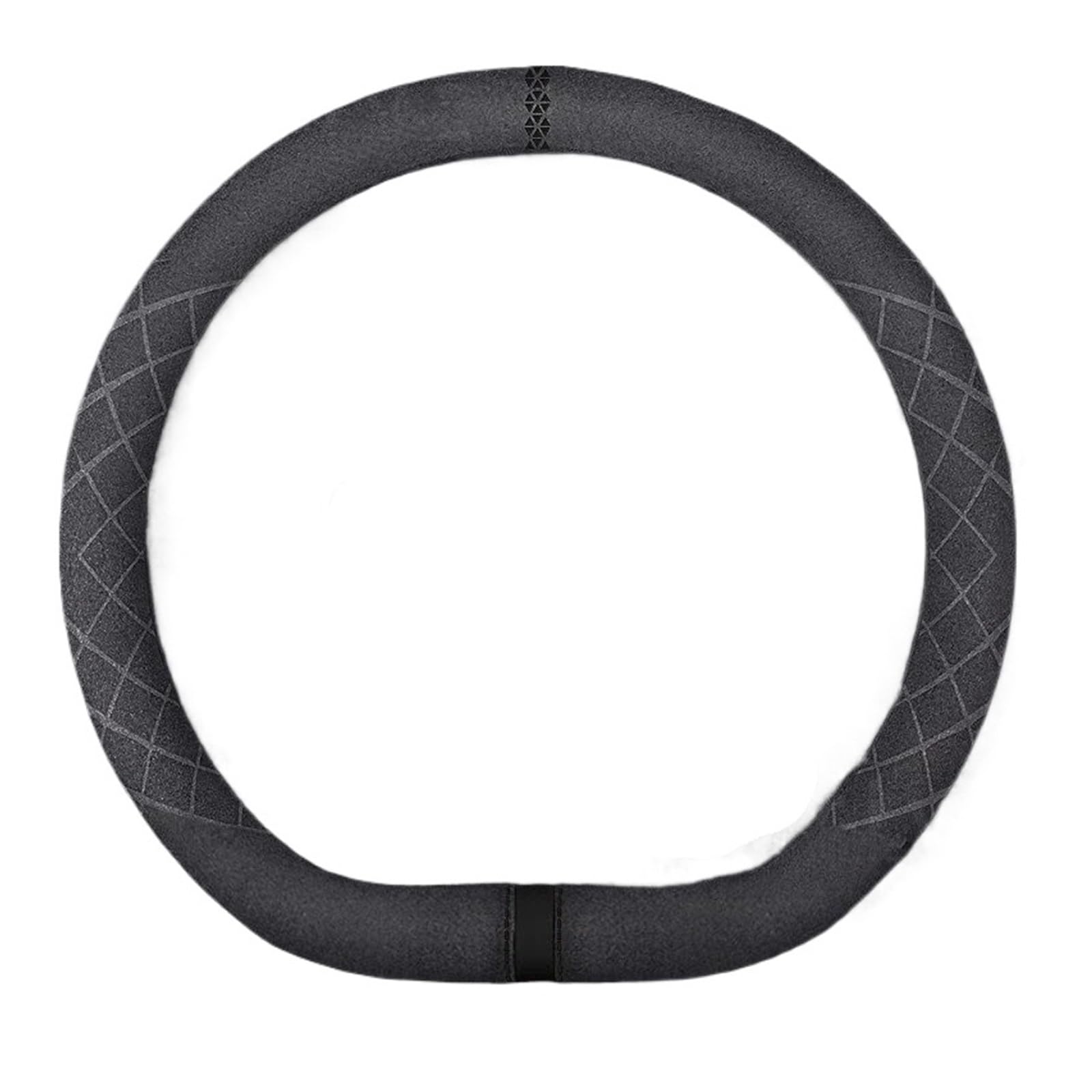 Auto Lenkradabdeckung Für BYD Drehen Pelz Lenkrad Abdeckung Song Pro Qin Plus Han Ev Tang Dmi Yuan F3 Delphin Dünne Auto Griff Abdeckung Lenkradbezug Fürs Auto(Type D Black) von NLNPFGHVZY