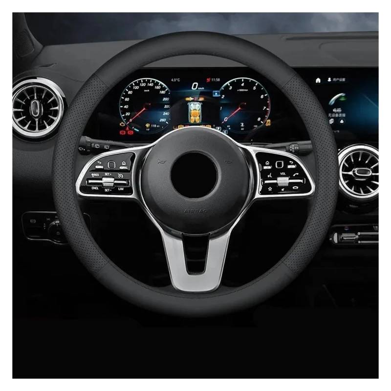 Auto Lenkradabdeckung Für Benz C200C260L E260E300L Für GLC Auto Lenkrad Abdeckung Lenkradbezug Fürs Auto(D-Shaped red line) von NLNPFGHVZY
