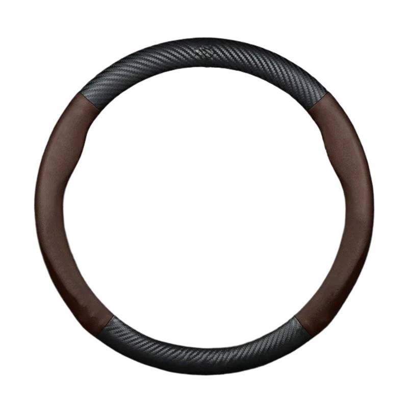Auto Lenkradabdeckung Für Benz Für GLE350 450 Für Coupé Spezielle Auto-Lenkradabdeckung 2020 2021 Modell Freihändige Installation Auto-Schaltknaufabdeckung Lenkradbezug Fürs Auto(Brown Round) von NLNPFGHVZY