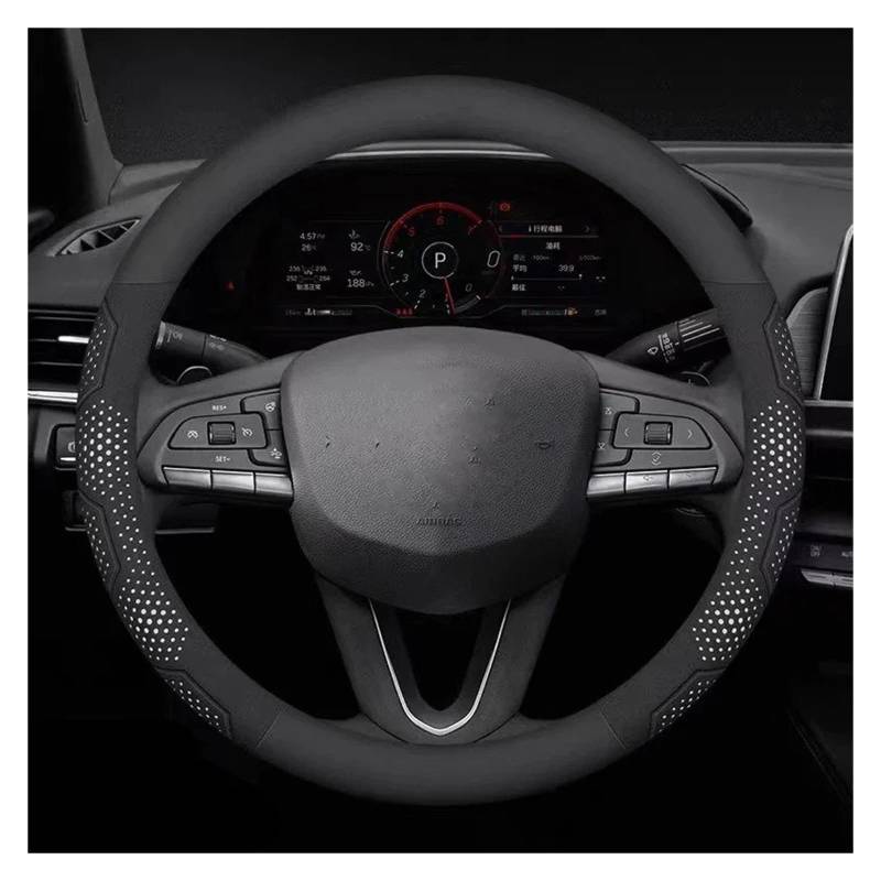 Auto Lenkradabdeckung Für Cadillac CT4 CT5 CT6 Für XT4 Für XT5 Für XT6 ATS BLS Cts EXT SLR SLS STS XLR Für Escalade SRX Auto Auto Lenkrad Abdeckung Lenkradbezug Fürs Auto(O Leather White) von NLNPFGHVZY