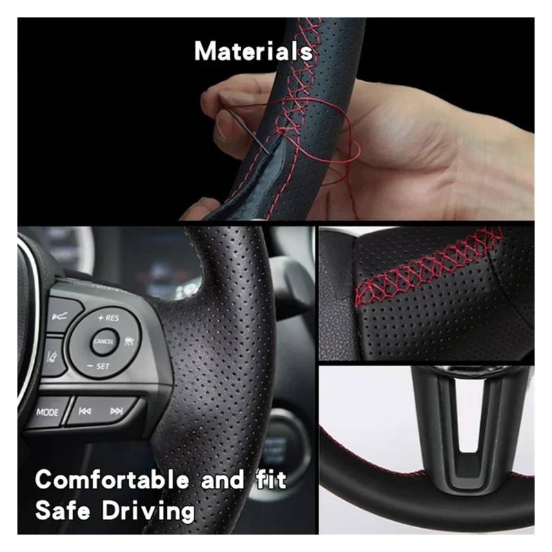 Auto Lenkradabdeckung Für Cayenne S 2003-2010 Für Cayenne Base 2008 2009 Geflochtene, rutschfeste Locher-Lenkradabdeckung Lenkradbezug Fürs Auto(Cayenne Color) von NLNPFGHVZY