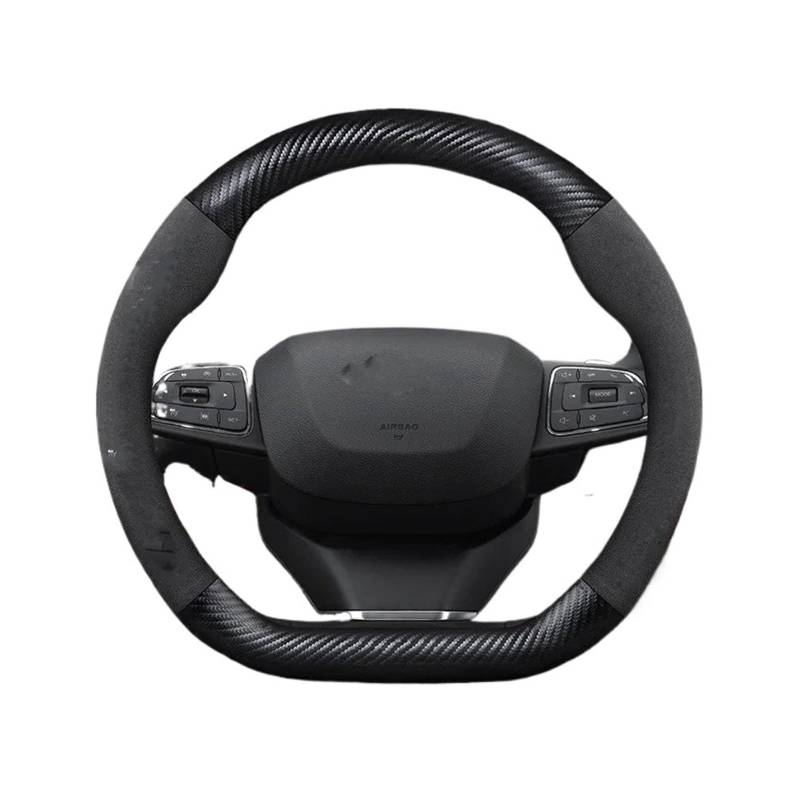 Auto Lenkradabdeckung Für Chery Tiggo 8 Arrizo 5 Pro Gx 5X EQ7 Für Chery Tiggo 7 Pro 2020 2021 2022 2023 Auto Carbon Fiber Lenkrad Abdeckung Lenkradbezug Fürs Auto(D) von NLNPFGHVZY