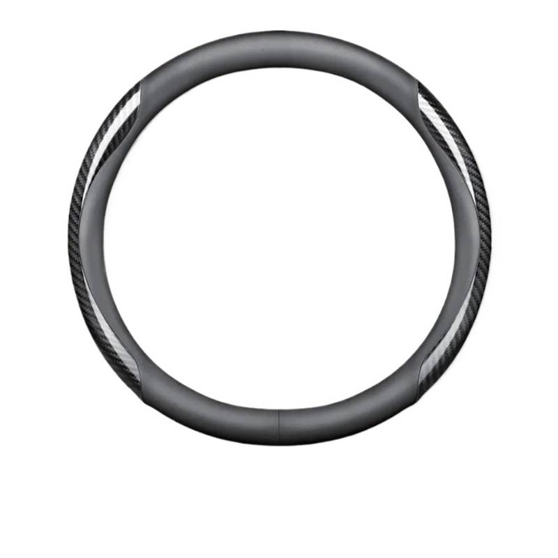 Auto Lenkradabdeckung Für Chery Tiggo 8 Arrizo 5 Pro Gx 5X EQ7 Für Chery Tiggo 7 Pro 2020 Auto Leder Lenkrad Abdeckung Carbon Fiber Textur Lenkradbezug Fürs Auto(B-Black-Round) von NLNPFGHVZY
