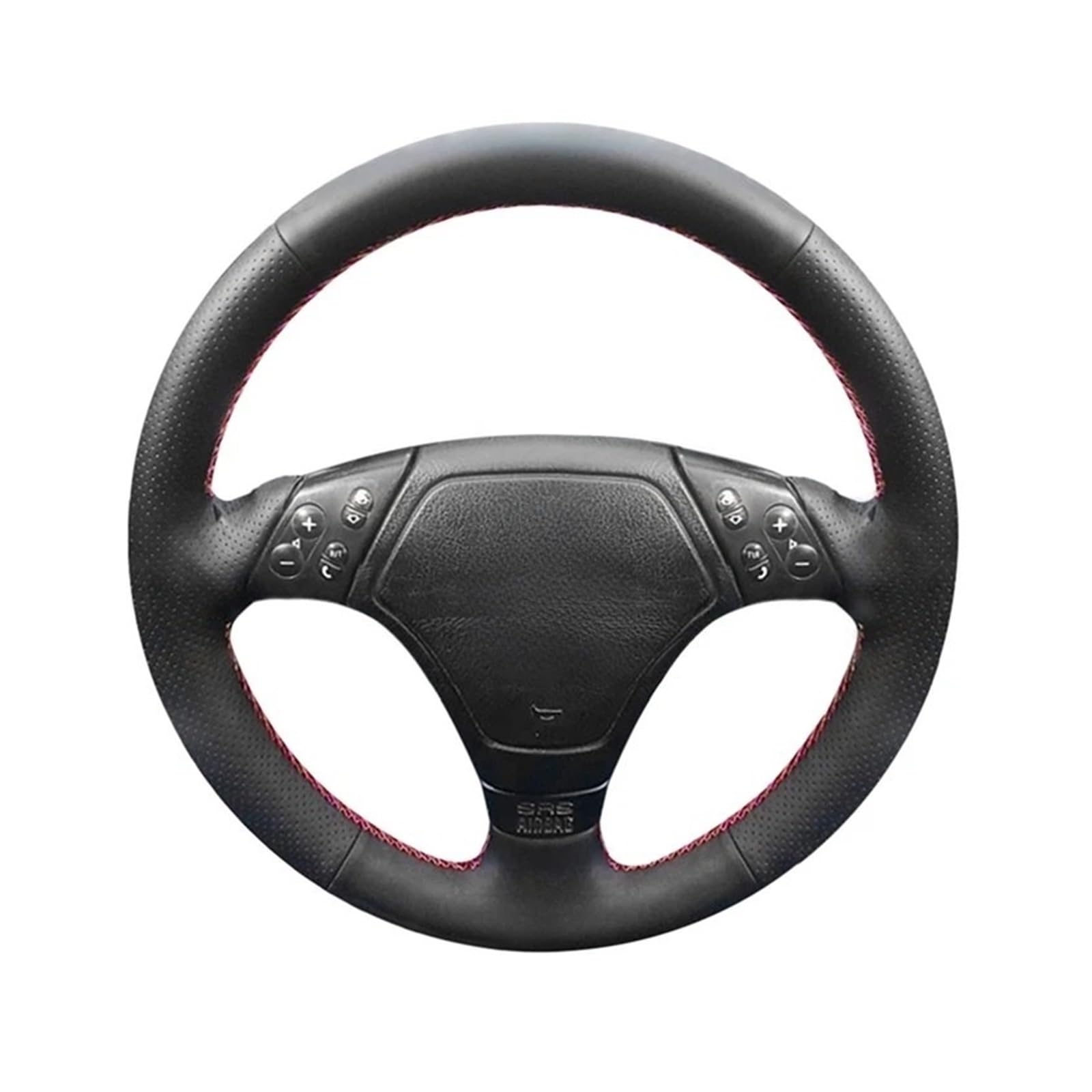 Auto Lenkradabdeckung Für E39 E36 E46 Autoinnenausstattung Fiberleder Autolenkradabdeckung Handgenäht Lenkradbezug Fürs Auto(Gray Thread) von NLNPFGHVZY