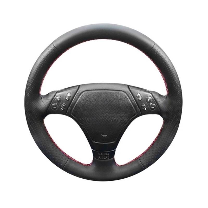 Auto Lenkradabdeckung Für E39 E36 E46 Autoinnenausstattung Fiberleder Autolenkradabdeckung Handgenäht Lenkradbezug Fürs Auto(Gray Thread) von NLNPFGHVZY