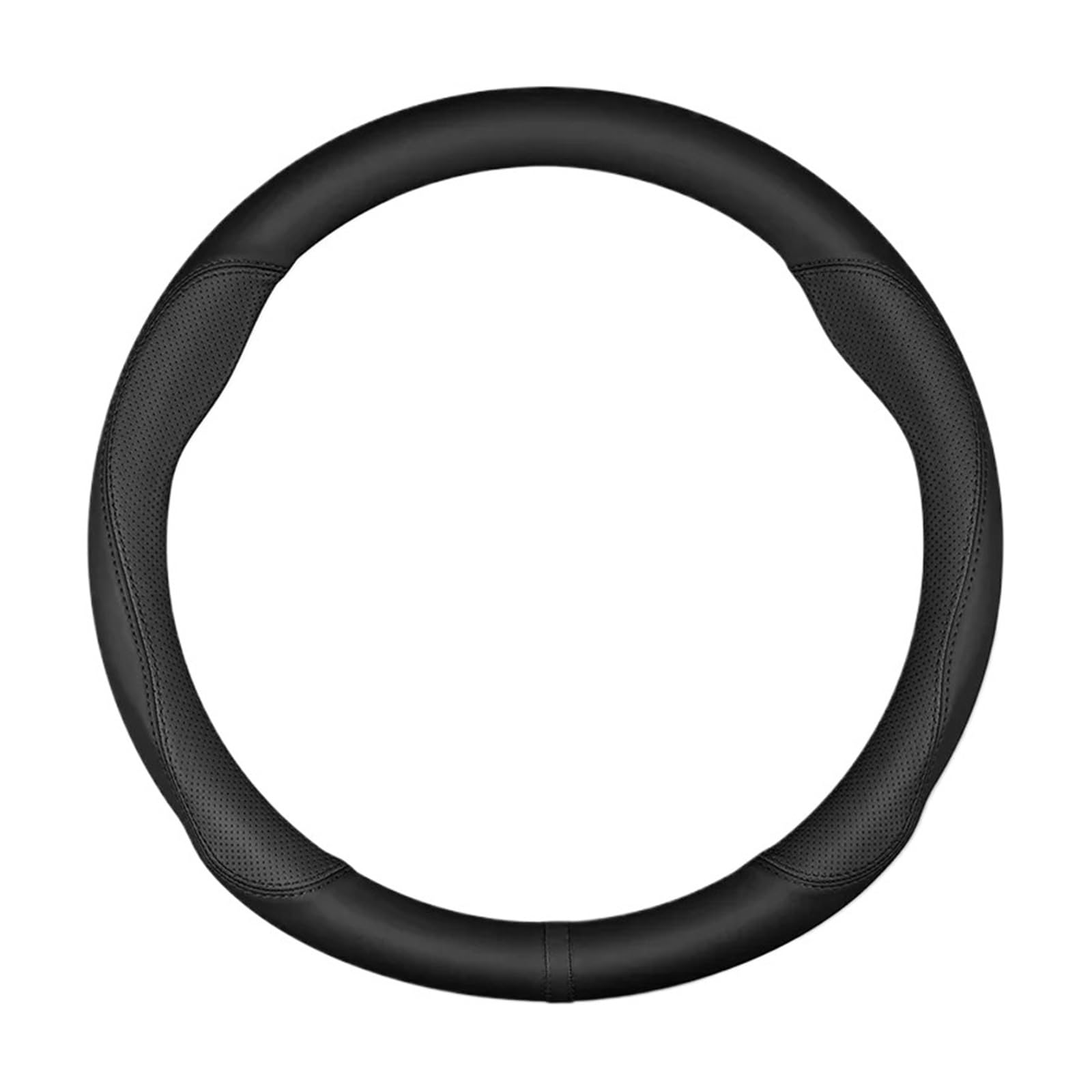Auto Lenkradabdeckung Für Lexus F LFA ISF GSF RCF Ct Gs Nx Es If Lc Ls Auto-Lenkradabdeckung Aus Echtem Leder Kohlefaser 38 cm Lenkradbezug Fürs Auto(O Black) von NLNPFGHVZY