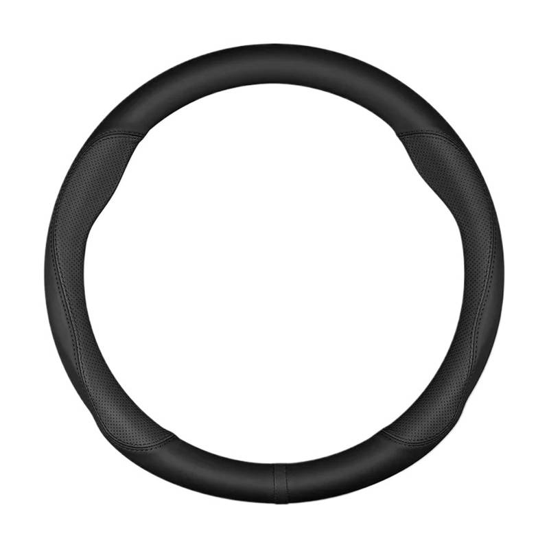 Auto Lenkradabdeckung Für Lexus F LFA ISF GSF RCF Ct Gs Nx Es If Lc Ls Auto-Lenkradabdeckung Aus Echtem Leder Kohlefaser 38 cm Lenkradbezug Fürs Auto(O Black) von NLNPFGHVZY