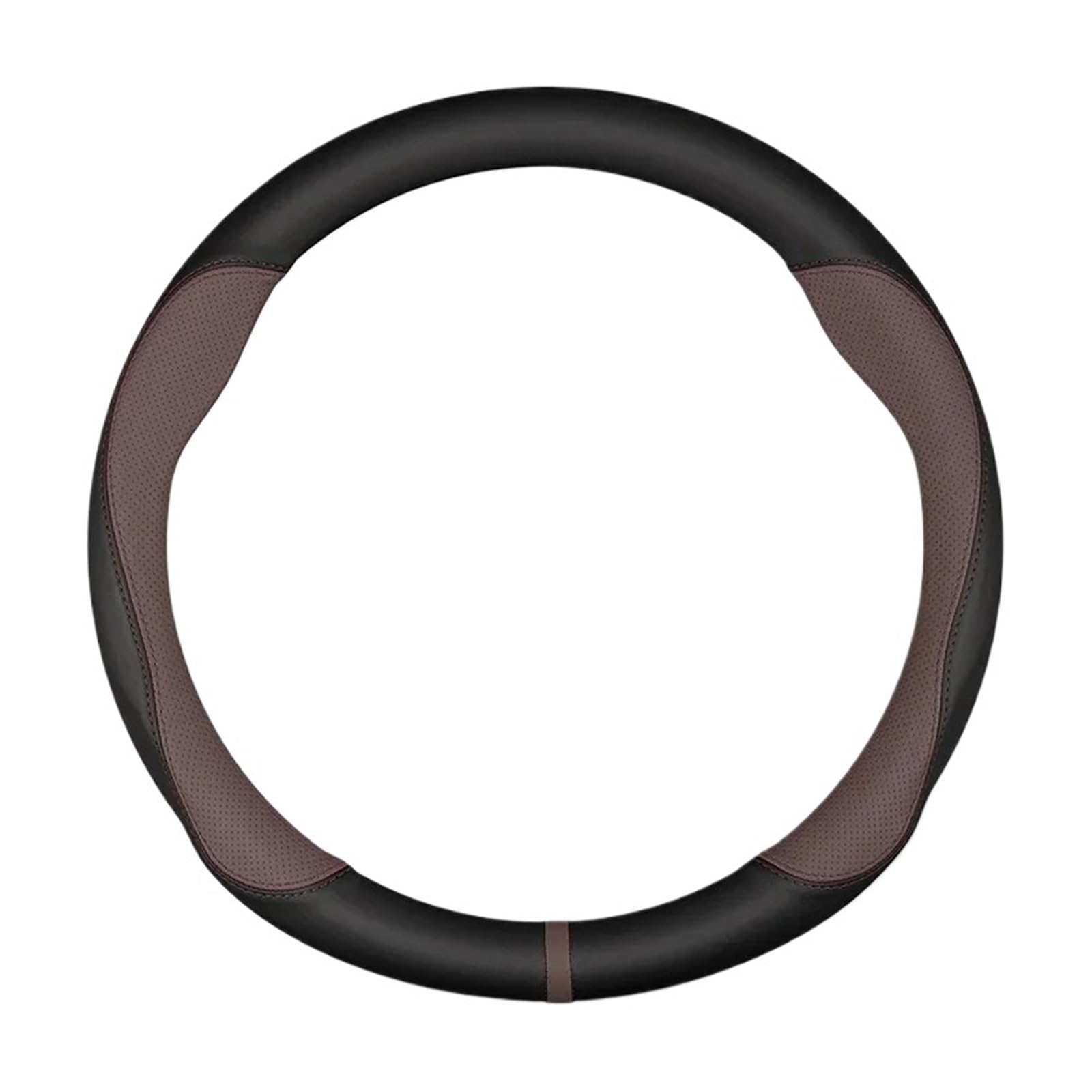 Auto Lenkradabdeckung Für Lexus F LFA ISF GSF RCF Ct Gs Nx Es If Lc Ls Auto-Lenkradabdeckung Aus Echtem Leder Kohlefaser 38 cm Lenkradbezug Fürs Auto(O Brown) von NLNPFGHVZY