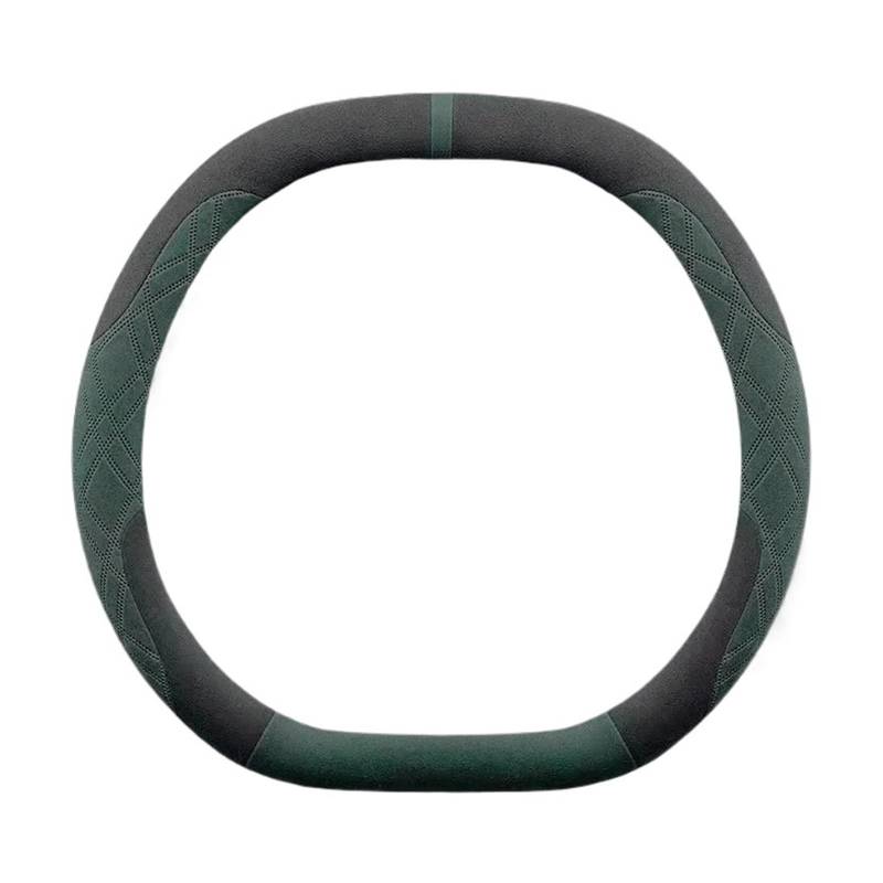 Auto Lenkradabdeckung Für Lucid Für Gravity 2025 Wildleder-Lenkradabdeckung Rutschfestes Auto-Styling Autozubehör Lenkradbezug Fürs Auto(Gravity Green C) von NLNPFGHVZY