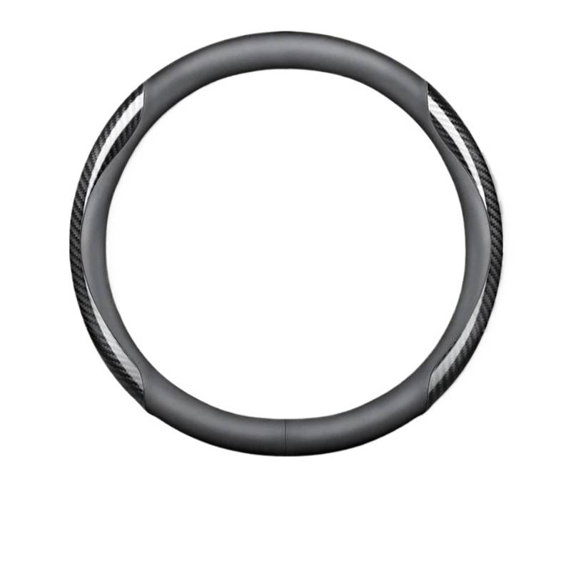 Auto Lenkradabdeckung Für Mazda 3 5 6 SKYACTIV Axela Atenza CX30 CX5 CX8 CX9 MX5 RX8 RX7 BT50 Carbon Fiber Auto Lenkrad Abdeckung Zubehör Lenkradbezug Fürs Auto(Style A Black) von NLNPFGHVZY