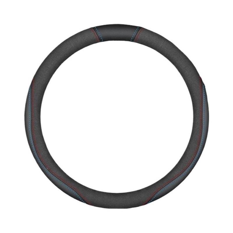Auto Lenkradabdeckung Für Mazda2 3 6 SKYACTIV Axela Atenza CX30 CX5 CX8 CX9 MX5 RX8 RX7 BT50 Wildleder Leathe Auto Lenkrad Abdeckung Auto Lenkradbezug Fürs Auto(B Black) von NLNPFGHVZY