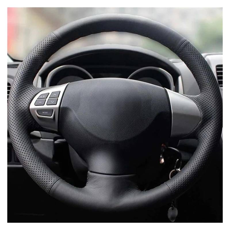 Auto Lenkradabdeckung Für Mitsubishi Für Lancer X 10 2007-2015 Auto Lenkrad Abdeckung Weiche Künstliche Leder Lenkradbezug Fürs Auto(Gray Thread) von NLNPFGHVZY