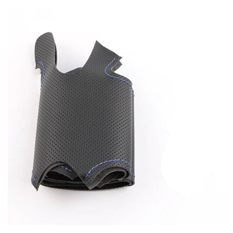 Auto Lenkradabdeckung Für Opel Für Grandland X Für Insignia Lenkgehäuse Schwarzes Mikrofaser-Leder-Autolenkradbezug Lenkradbezug Fürs Auto(Blue Thread) von NLNPFGHVZY
