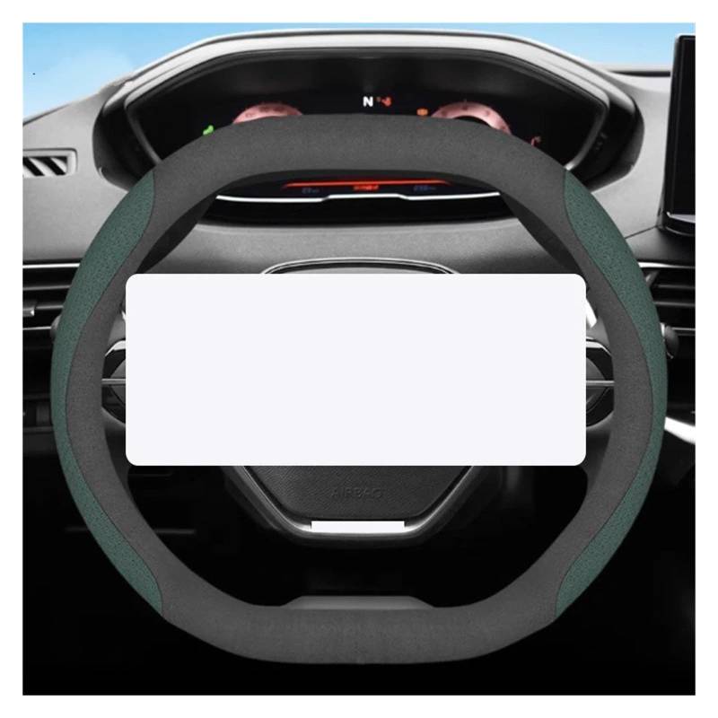 Auto Lenkradabdeckung Für Peugeot 2008 E2008 5008 E5008 208 E208 Rifter GT 2024 2023 2022 2021 2025 Leder Auto Lenkrad Abdeckung Lenkradbezug Fürs Auto(D) von NLNPFGHVZY