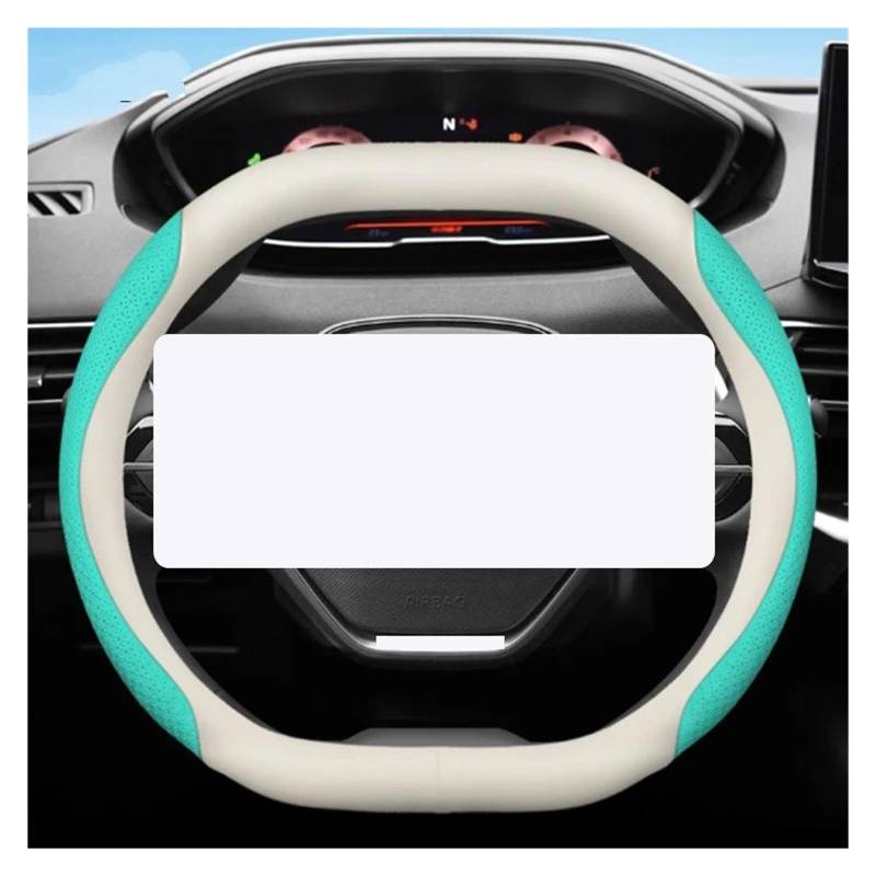 Auto Lenkradabdeckung Für Peugeot 2008 E2008 5008 E5008 208 E208 Rifter GT 2024 2023 2022 2021 2025 Leder Auto Lenkrad Abdeckung Lenkradbezug Fürs Auto(R) von NLNPFGHVZY
