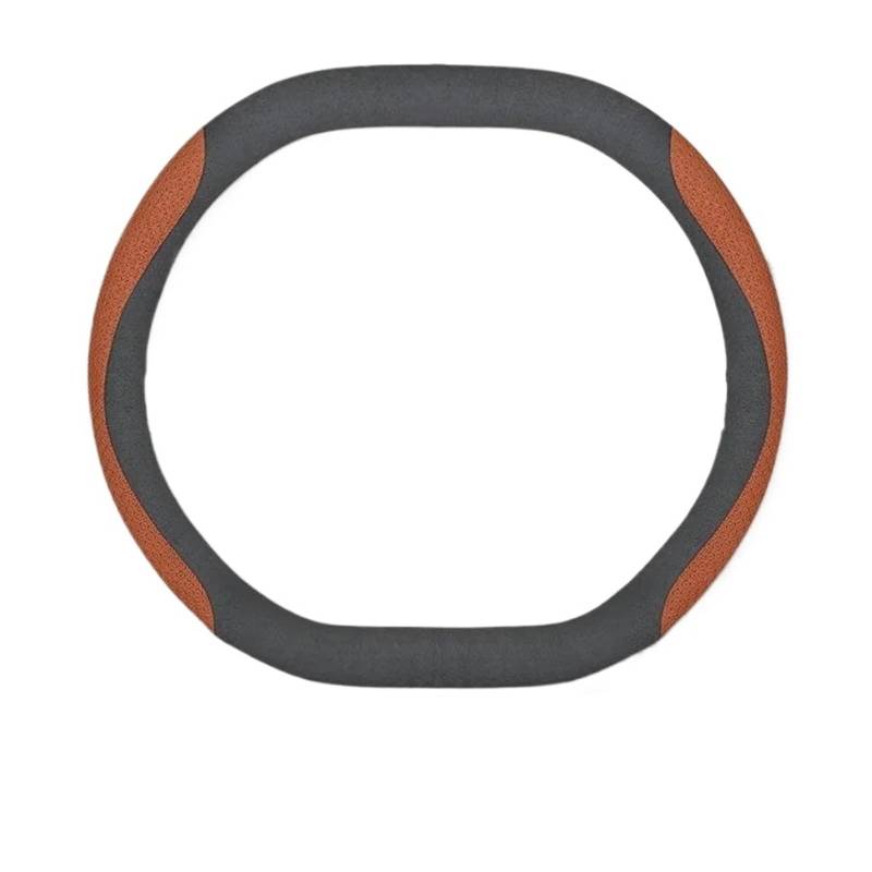 Auto Lenkradabdeckung Für Peugeot 208 408 508 2008 3008 4008 5008 Doppel-D-förmige Lenkradabdeckung Dünnes Mikrofaserleder Atmungsaktiv 34 cm Lenkradbezug Fürs Auto(Style C Brown) von NLNPFGHVZY