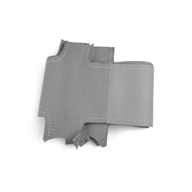 Auto Lenkradabdeckung Für X5 E70 2006-2013 Perforiertes Leder Handgenähte Lenkradabdeckung Für Den Autoinnenraum Lenkradbezug Fürs Auto(Gray) von NLNPFGHVZY