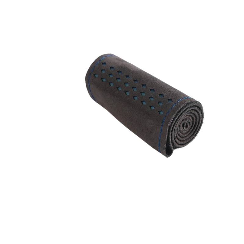 Auto Lenkradabdeckung Wildleder-Lenkradbezug Fürs Auto Universell 38 cm Geflochtener Bezug Für Das Lenkrad Schweißabsorbierend rutschfest Lenkradbezug Fürs Auto(Blue) von NLNPFGHVZY