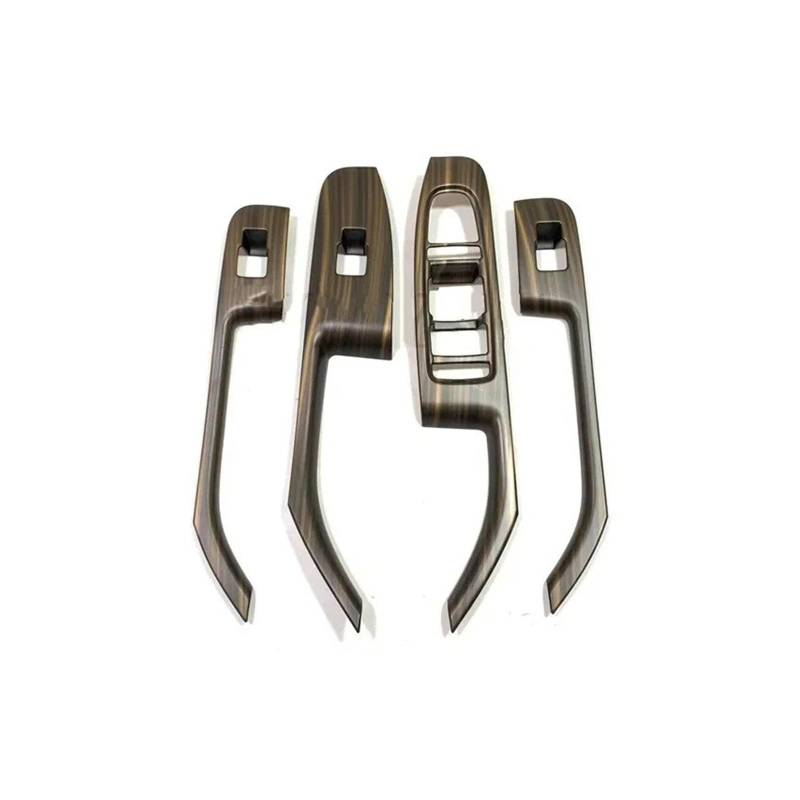 Panel Control Frame Trim Für BYD Für Dichtung 2006-2018 2019 2020 2021 2022 2023 2024 Tür Fenster Lift Panel Carbon Faser Tür Fenster Schalter Abdeckung Trim LHD Interieur Zubehör(Peach Wood) von NLNPFGHVZY
