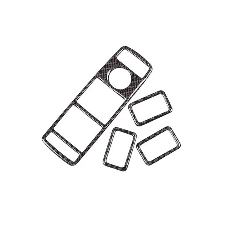 Panel Control Frame Trim Für Benz Für GLE Für GLA Für CLA Für GLK Für W 204 Für X 156 Für W 117 Für W 166 Auto Fensterheber Schalter Taste Abdeckung Trim Auto Zubehör Interieur Zubehör(Carbon Fiber 1) von NLNPFGHVZY
