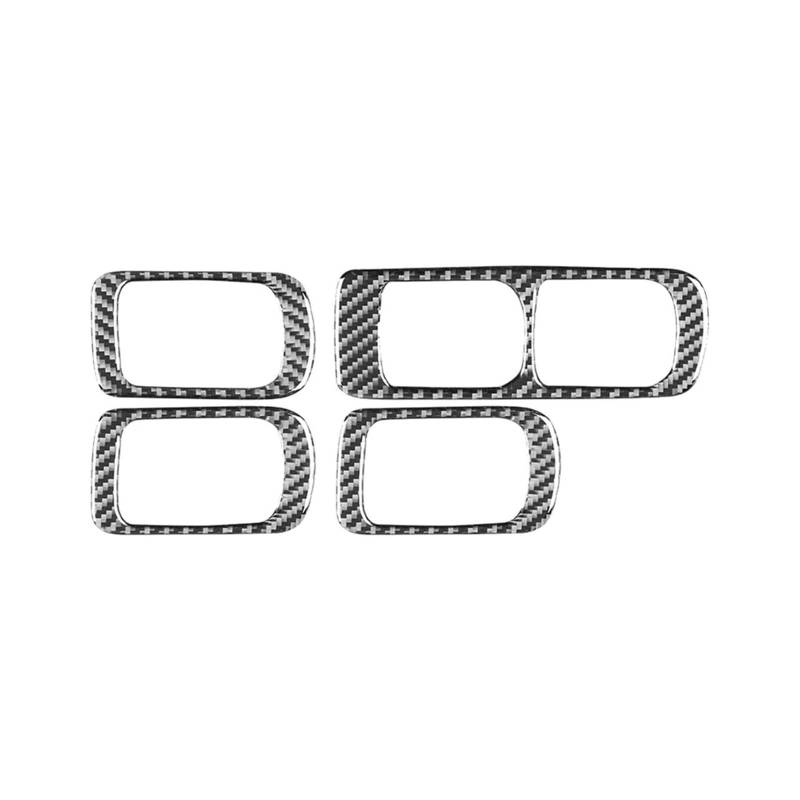 Panel Control Frame Trim Für Cayenne 2003-2004 2005 2006 2007 2008 2009 2010 LHD Carbon Faser Auto Fensterheber Schalter Taste Panel Abdeckung Trim Zubehör Interieur Zubehör von NLNPFGHVZY