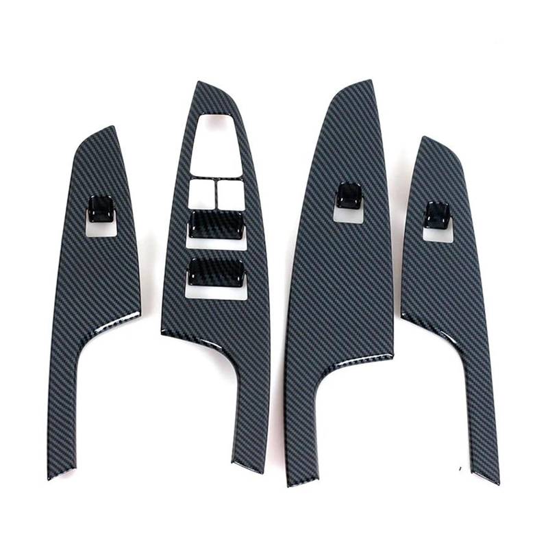 Panel Control Frame Trim Für Hyundai Für Tucson 2015 2016 2017 2018 2019 2020 Carbon Fiber Innen Aufkleber Auto Fensterheber Schalter Taste Panel Schalter Trim Interieur Zubehör(Window-4pcs) von NLNPFGHVZY