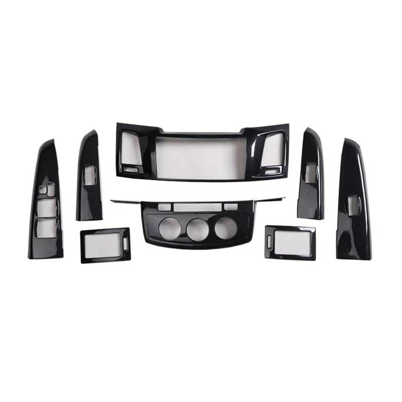 Panel Control Frame Trim Für Toyota Für Hilux Für Vigo 2012-2013 2014 RHD Interior Center Konsole Fensterheber Schalter Taste Panel Schalter Air Outlet Moulding Aufkleber Interieur Zubehör(All 3) von NLNPFGHVZY