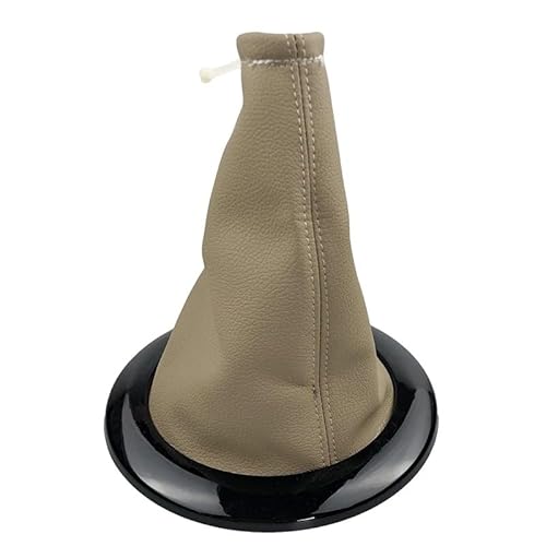 Schaltknauf Für Megane 2 Für MK2 II Für Sport Für Tourer II 2002 2003 2004 2005 2006 2009 Auto Handgeschwindigkeit Schaltknauf Gamasche Boot Cover Case Schaltknäufe(Beige Black) von NLNPFGHVZY