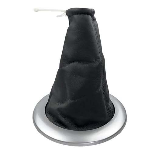 Schaltknauf Für Megane 2 Für MK2 II Für Sport Für Tourer II 2002 2003 2004 2005 2006 2009 Auto Handgeschwindigkeit Schaltknauf Gamasche Boot Cover Case Schaltknäufe(Black Silver) von NLNPFGHVZY