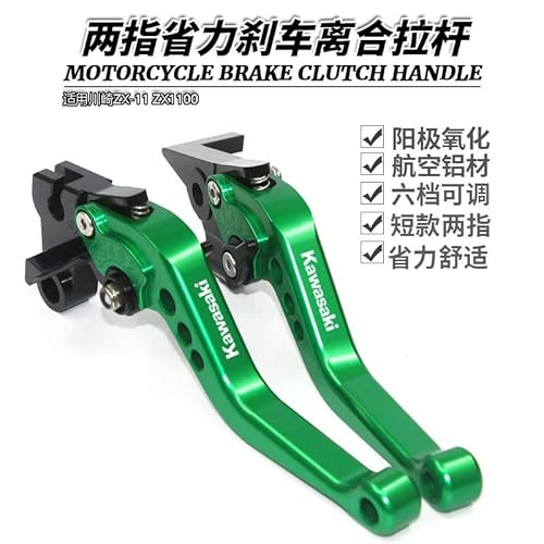 Kupplungsbremshebel Für ZX-11 ZX1100 ZRX1100 1200 Geändert Kurze Bremse Kupplung Hebel Handbremse Hebel des Hauptbremszylinders(Green) von NLTNJI