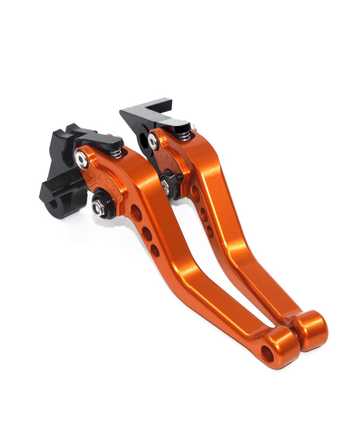 NLTNJI Kupplungsbremshebel Für GB350 CB350 HORNET 2,0 Geändert Kurz Handbremse Kupplung Hebel Griff Hebel des Hauptbremszylinders(Orange) von NLTNJI