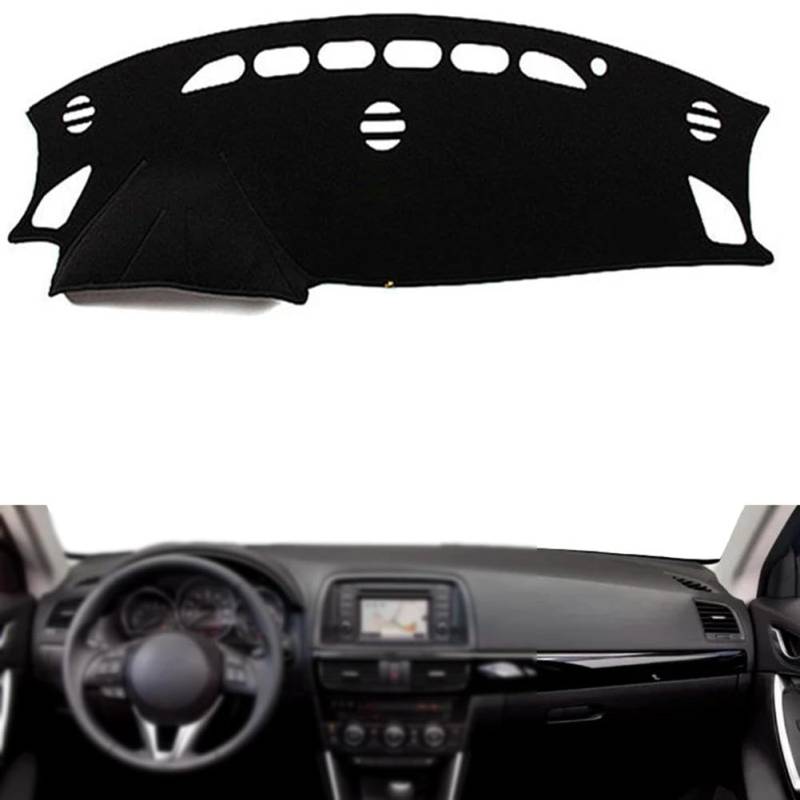 NLXQJY Passend für Mazda CX-5 CX5 2012–2016 LHD, Auto-Armaturenbrett-Abdeckung, rutschfeste Armaturenbrett-Matte, Multifunktions-Armaturenbrett-Abdeckung von NLXQJY