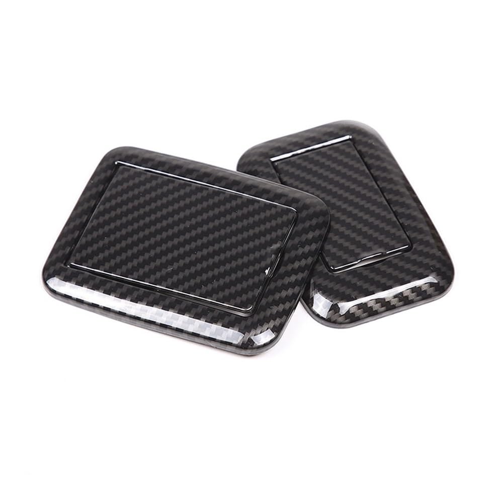 Dekoration Cover Kohlefaser Trim Carbon Fiber Auto Hinten Sitz Einstellung Panel Abdeckung Aufkleber Für Vogue 2023 + Innen Zubehör(Left 2pcs-1) von NMHTJ