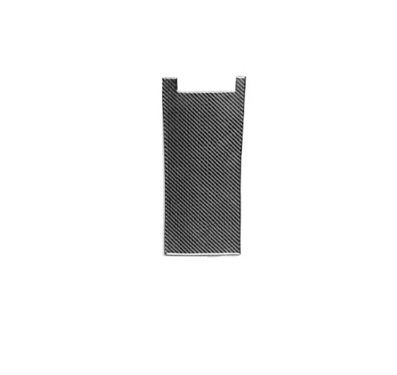 Dekoration Cover Kohlefaser Trim Für 2009-2014 Carbon Fiber Center Armlehne Box Panel Trim Cover Auto Innen Zubehör Dekorative Aufkleber(Black LHD) von NMHTJ