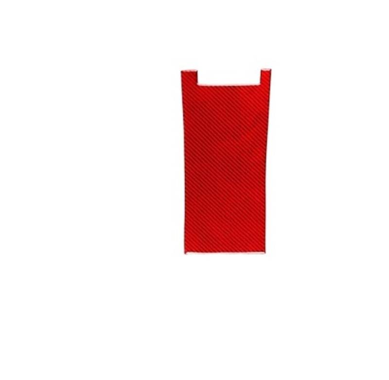 Dekoration Cover Kohlefaser Trim Für 2009-2014 Carbon Fiber Center Armlehne Box Panel Trim Cover Auto Innen Zubehör Dekorative Aufkleber(Red LHD) von NMHTJ